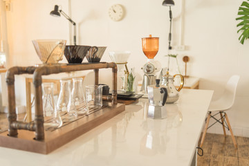 Modern and nice drip coffee corner