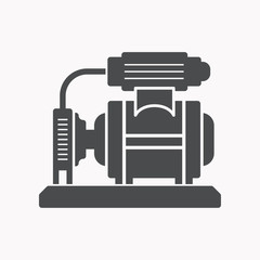 Water pump vector icon.