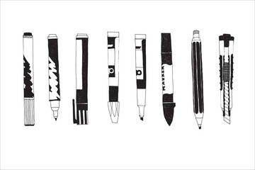 Hand drawn stationery set