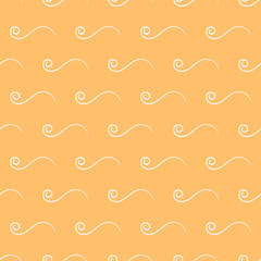 Seamless abstract pattern of curly waves.