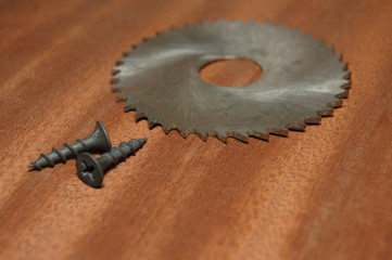 workshop, screws, wood, tools