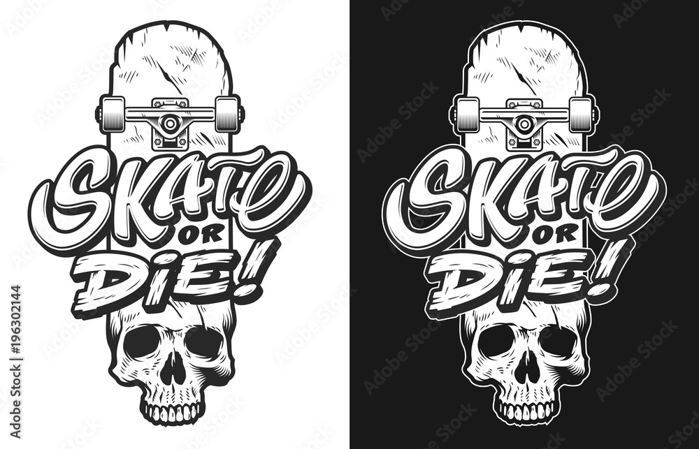 Sticker Skateborading tees print