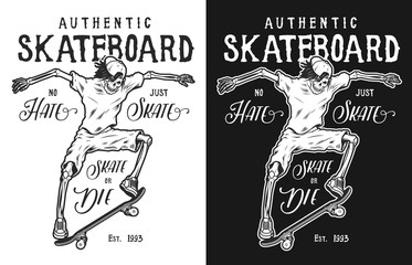 Vintage skateboarding poster