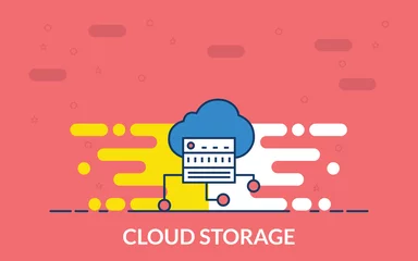 Fototapeten cloud storage icon © Jagrutiben