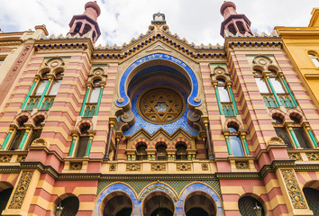 Fototapeta na wymiar Building of the Synagogue in Prague