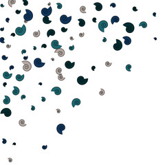Vector Confetti Background Pattern. Element of design. Color spirals on a white background