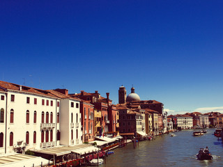 Amazing view on the beautiful Venice, Italy