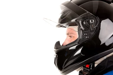 Fotobehang Racing driver with helmet © Luis Louro