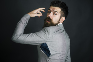 Hipster chose small size jacket, seam torn under armpit.