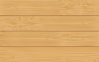 Top view of wooden surface background. Flat design style vector of wooden plates.