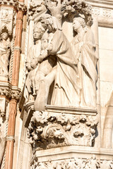 Fototapeta premium Marble statue, sculpture at San Marco Piazza in Venice, Italy