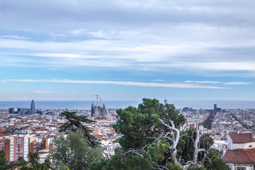 Barcelona panoramic view, Spain, Europe