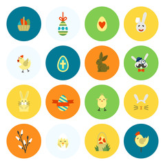 Obraz premium Celebration Easter Icons