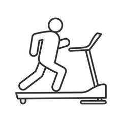 Treadmill linear icon