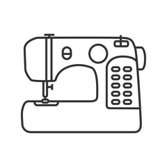 Sewing machine linear icon