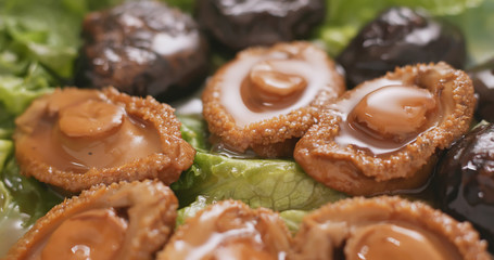 Delicious abalone, chinese cuisine