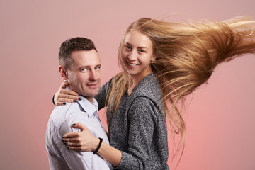 Happy smiling caucasian couple