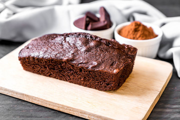 Fototapeta na wymiar chocolate brownie cake