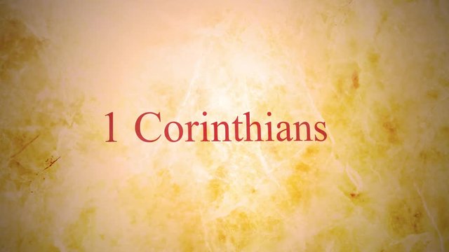 Books of the new testament in the bible series - 1 Corinthians