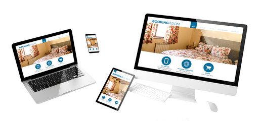 flying devices booking room responsive website