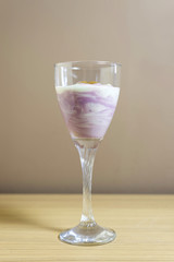 Homemade yogurt with fruit