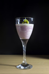Homemade yogurt with fruit
