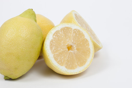 Fresh isolated lemon