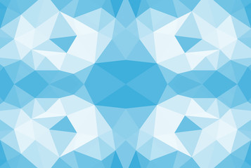 Fototapeta premium Abstract blue low polygon consist triangles , Pattern background