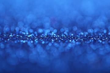 Abstract Blue Defocused Lights Background