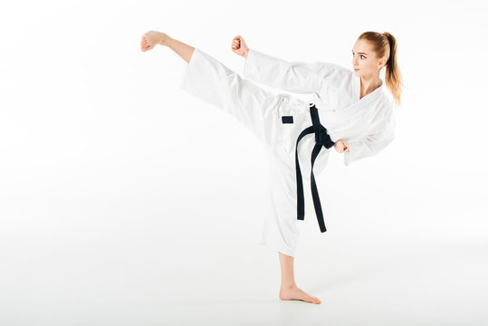 'Karate Kick Girl' Keyring LED Torch KT00022069 