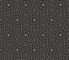 Vector seamless pattern. Modern stylish abstract texture. Repeating geometric tiles