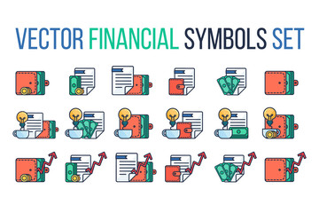 Financial Symbols Set