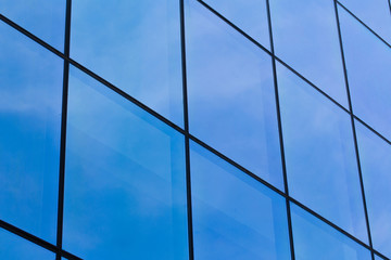 Blue Glass Wall