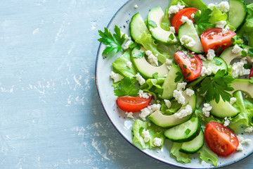 Avocado and tomatoes salad