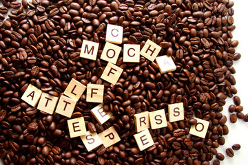Brewed coffee beans / Coffee is actually very healthy. It is loaded with antioxidants and beneficial nutrients that can improve your health. 
