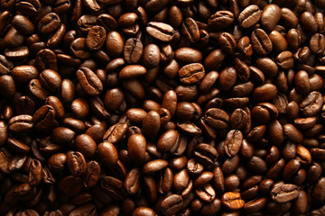 Brewed coffee beans / Coffee is actually very healthy. It is loaded with antioxidants and beneficial nutrients that can improve your health. 