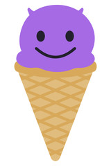 Esicreme Emoji - violetter Teufel