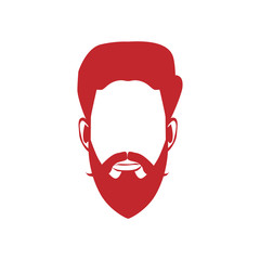 Beard Logo Vector Template
