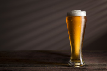 Cold light beer