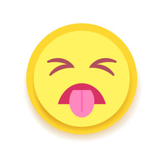 Emodji Icon. Emoticon for chat, messages,web. Isolated vector illustration 