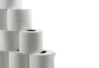 Toilet papers with space for your text.   