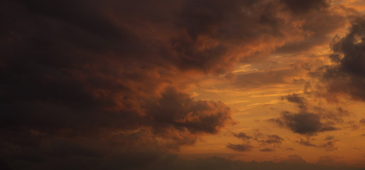 Dramatic sunset with some beautiful colours and colours 