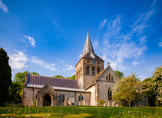 All Saints Church in East Meon Hampshire South East England UK