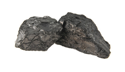 coal isolated on white background