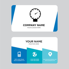 pressure sensor business card design template, Visiting for your company, Modern Creative and Clean identity Card Vector Illustration