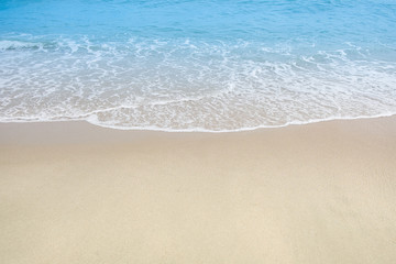 Fototapeta na wymiar A beautiful beach sand on summer in thailand