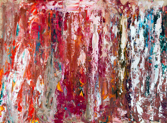 размазанная краска на картоне