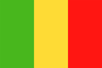 Mali Flag Vector Flat Icon