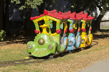 Children's train in the park