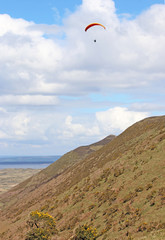 Paraglider at Rhossili, Wales